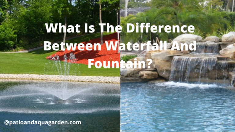 What is the difference between waterfwll and fountain?