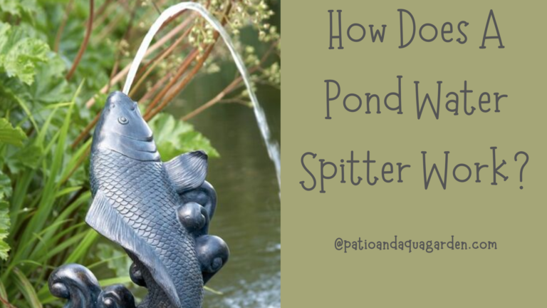 How Does A Pond Water Spitter Work?