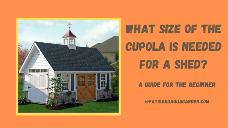 What Size Of The Cupola Is Needed For A Shed?