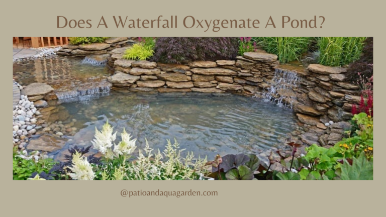 Does a waterfall oxygenate a pond
